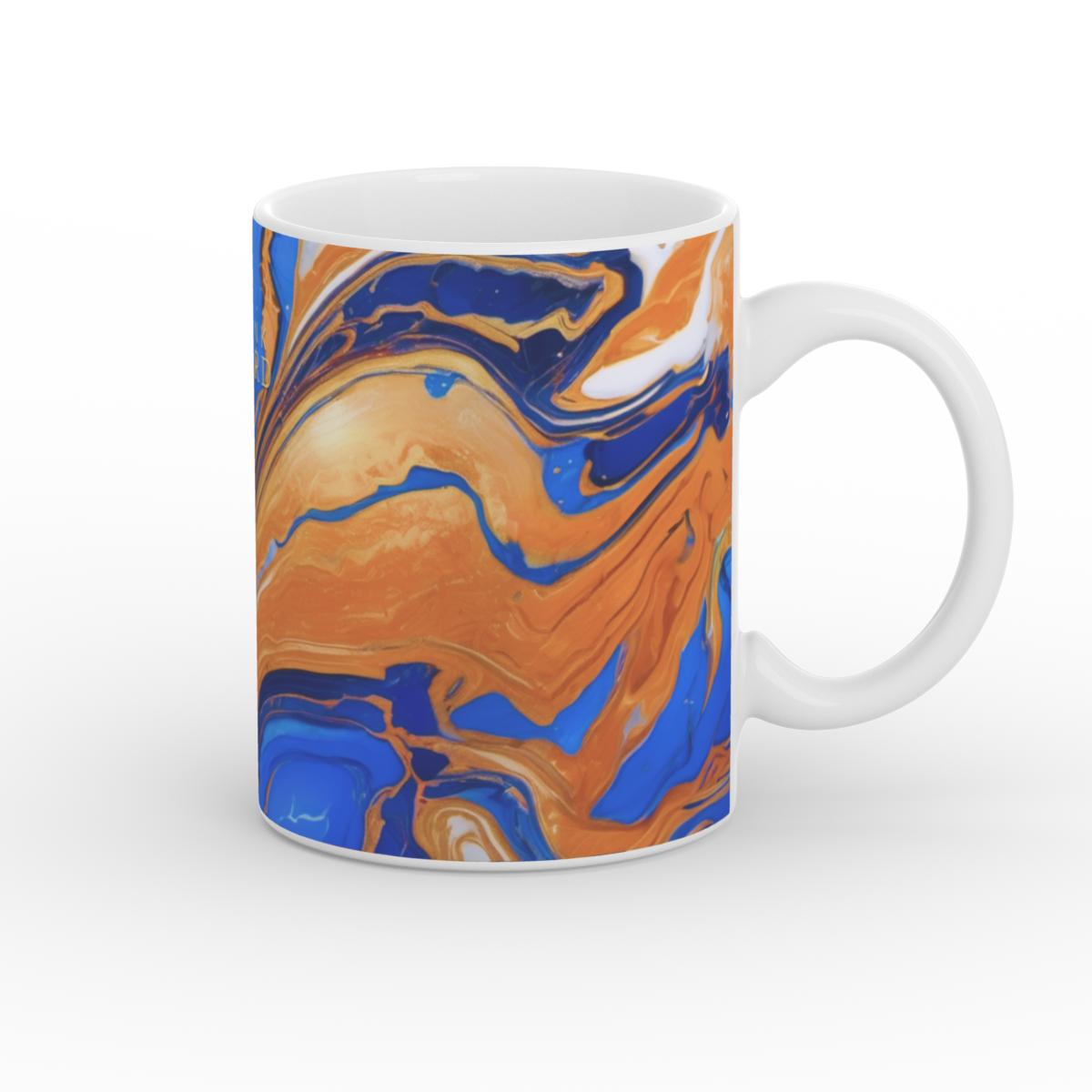 Mug: Sapphire Amber Marble
