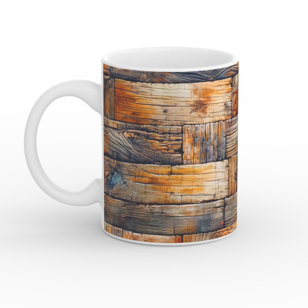 Mug: Rustic Timber Bricks