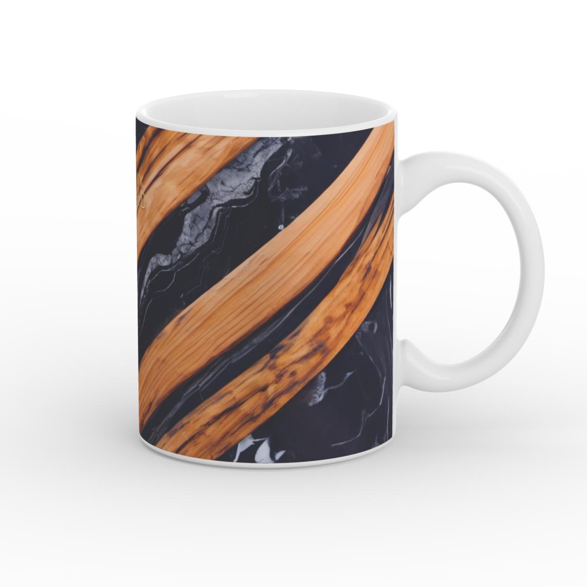 Mug: Marble Cross Wood Mirror