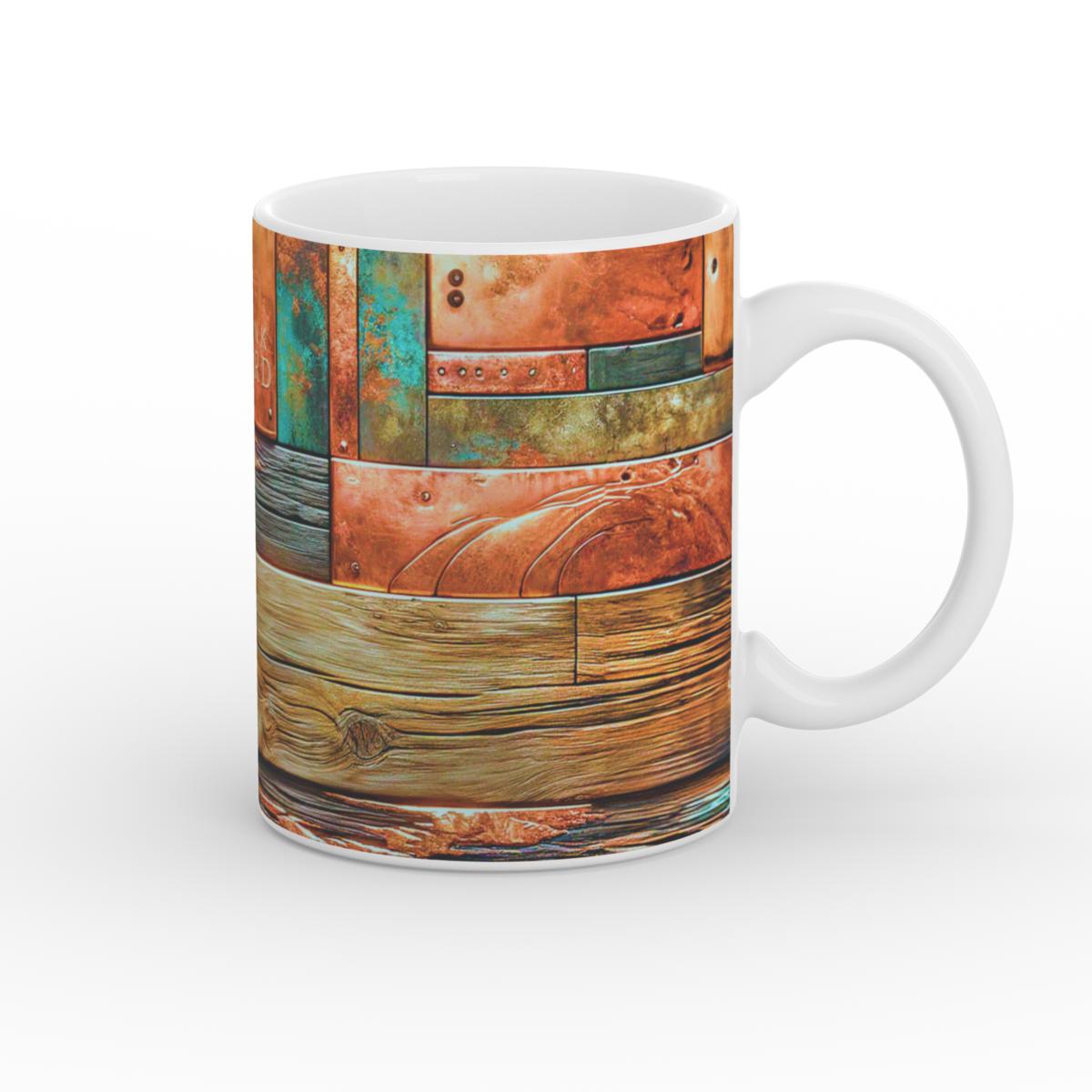 Mug: Copper Plated Wood