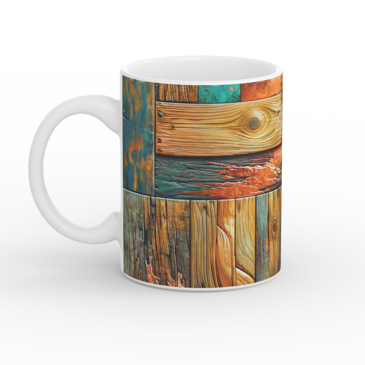 Mug: Copper Plated Wood