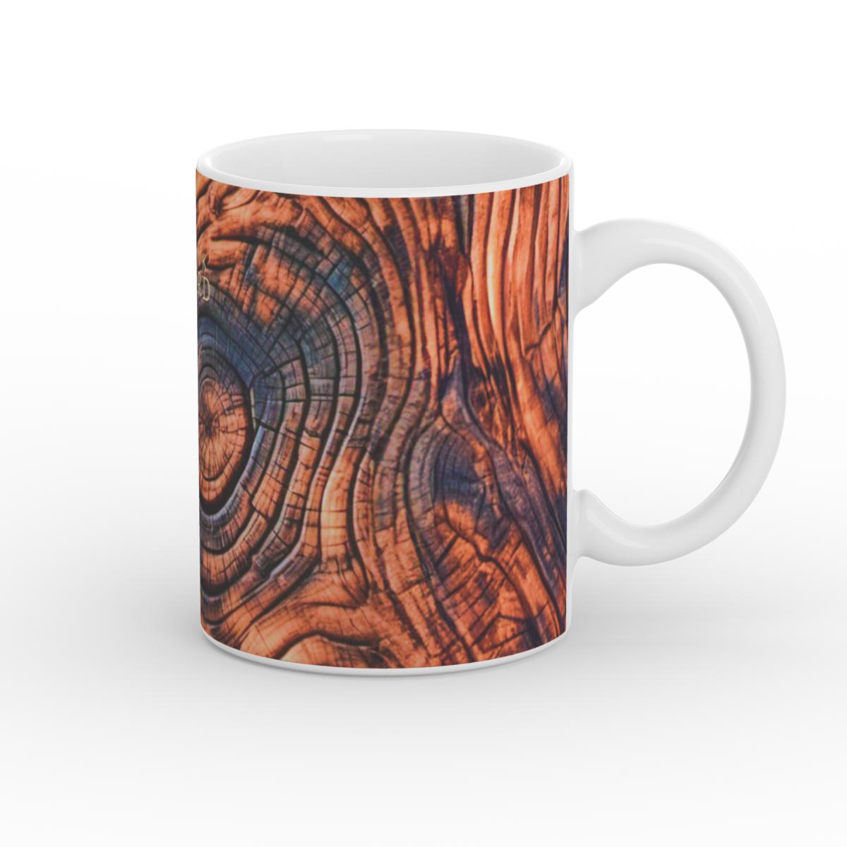 Mug: Charcoal Rustic Wood