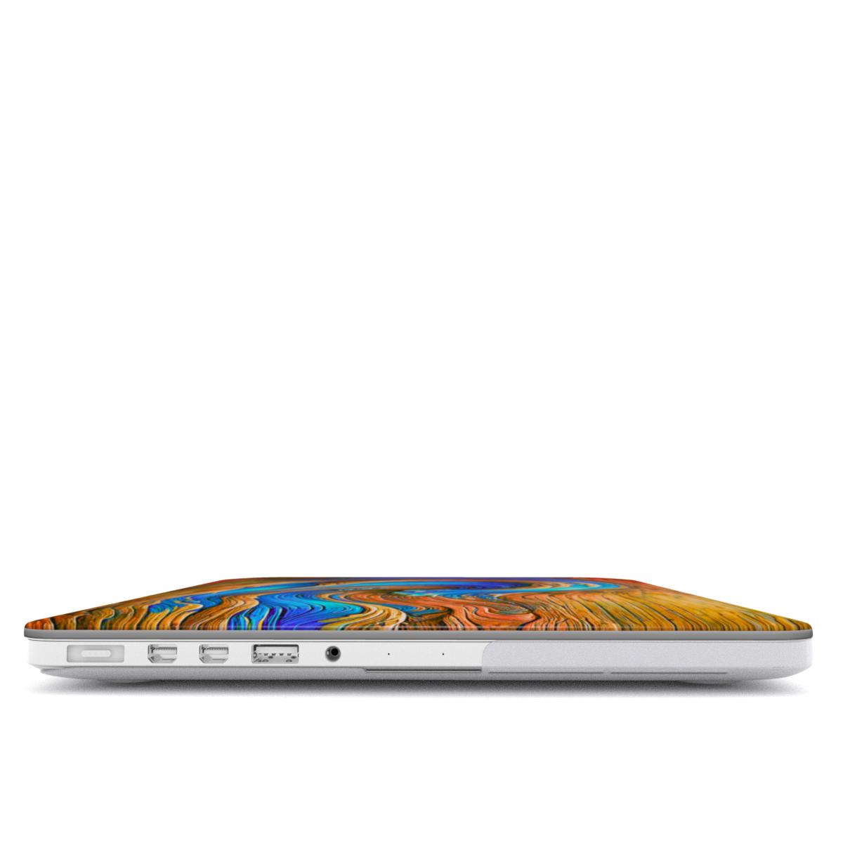 MacBook snap case: Timber Sapphire Wave