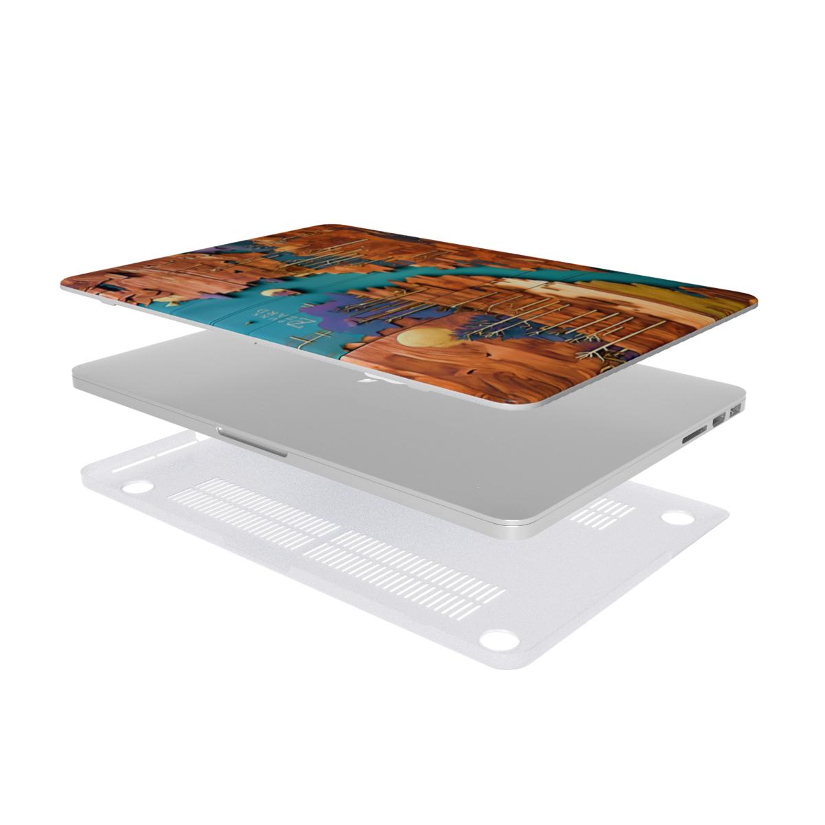 MacBook snap case: Rustic River Shore