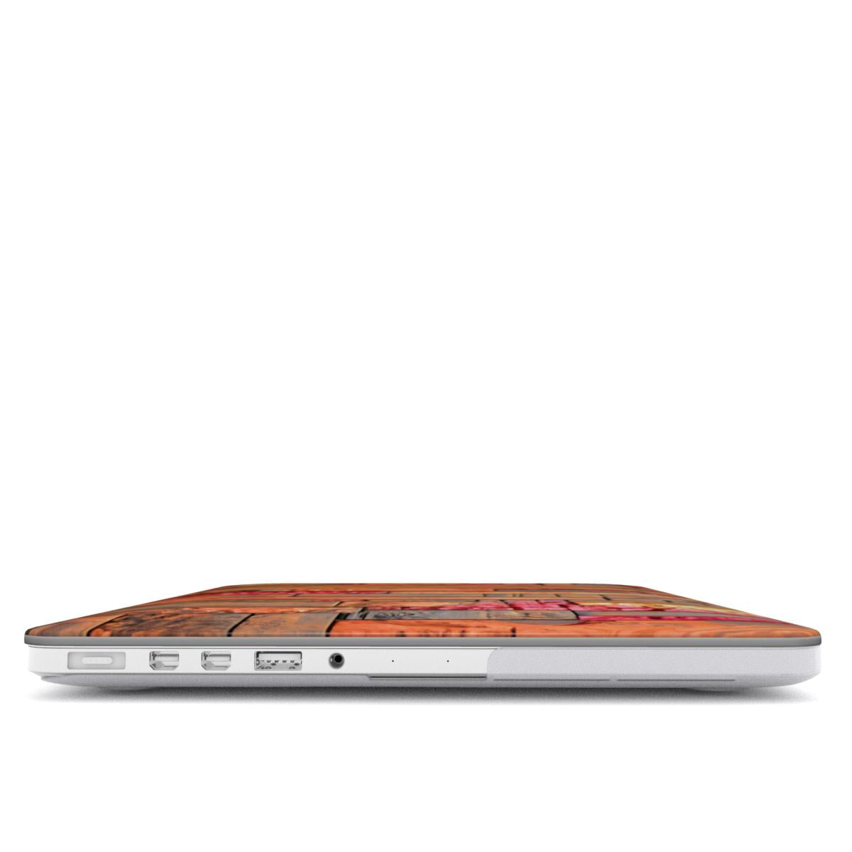MacBook snap case: Ruby Copper Timber