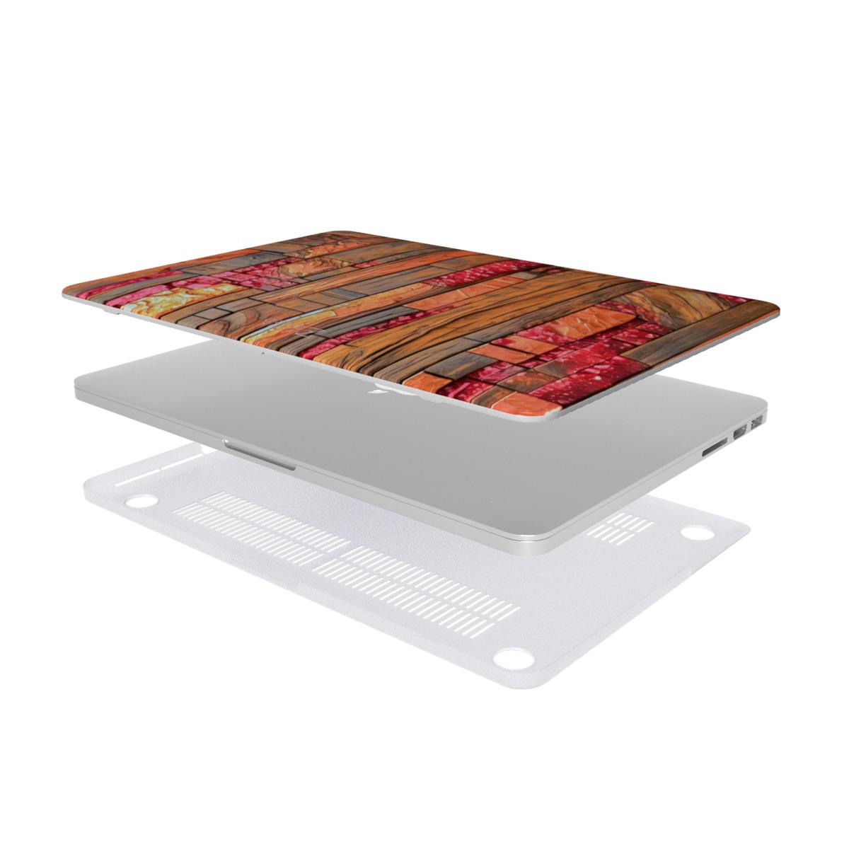 MacBook snap case: Ruby Copper Timber
