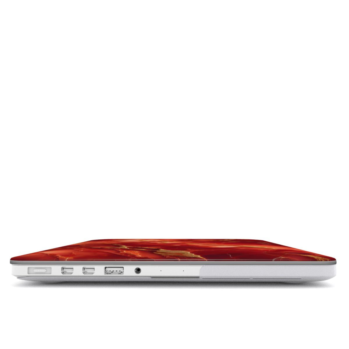 MacBook snap case: Red Marble
