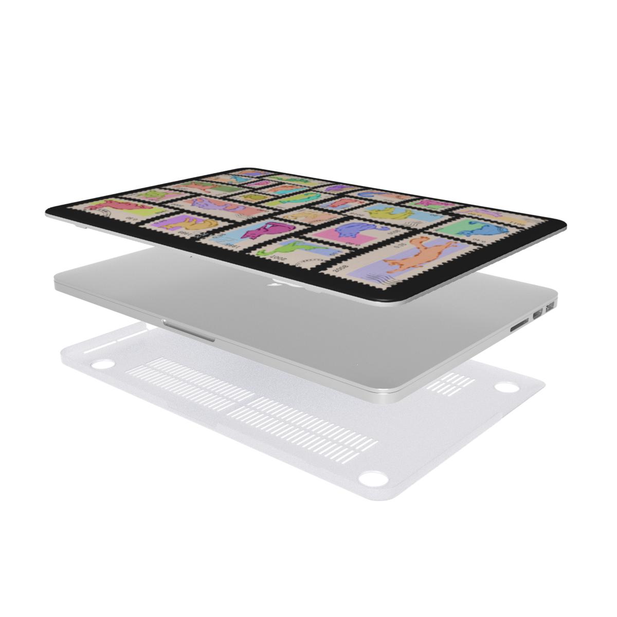 MacBook snap case: Postal Paws
