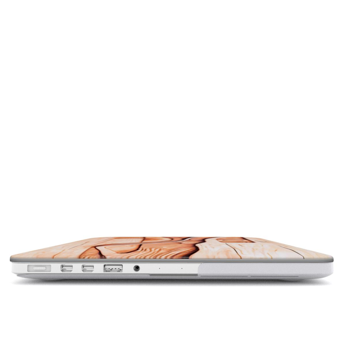 MacBook snap case: Plywood Flow