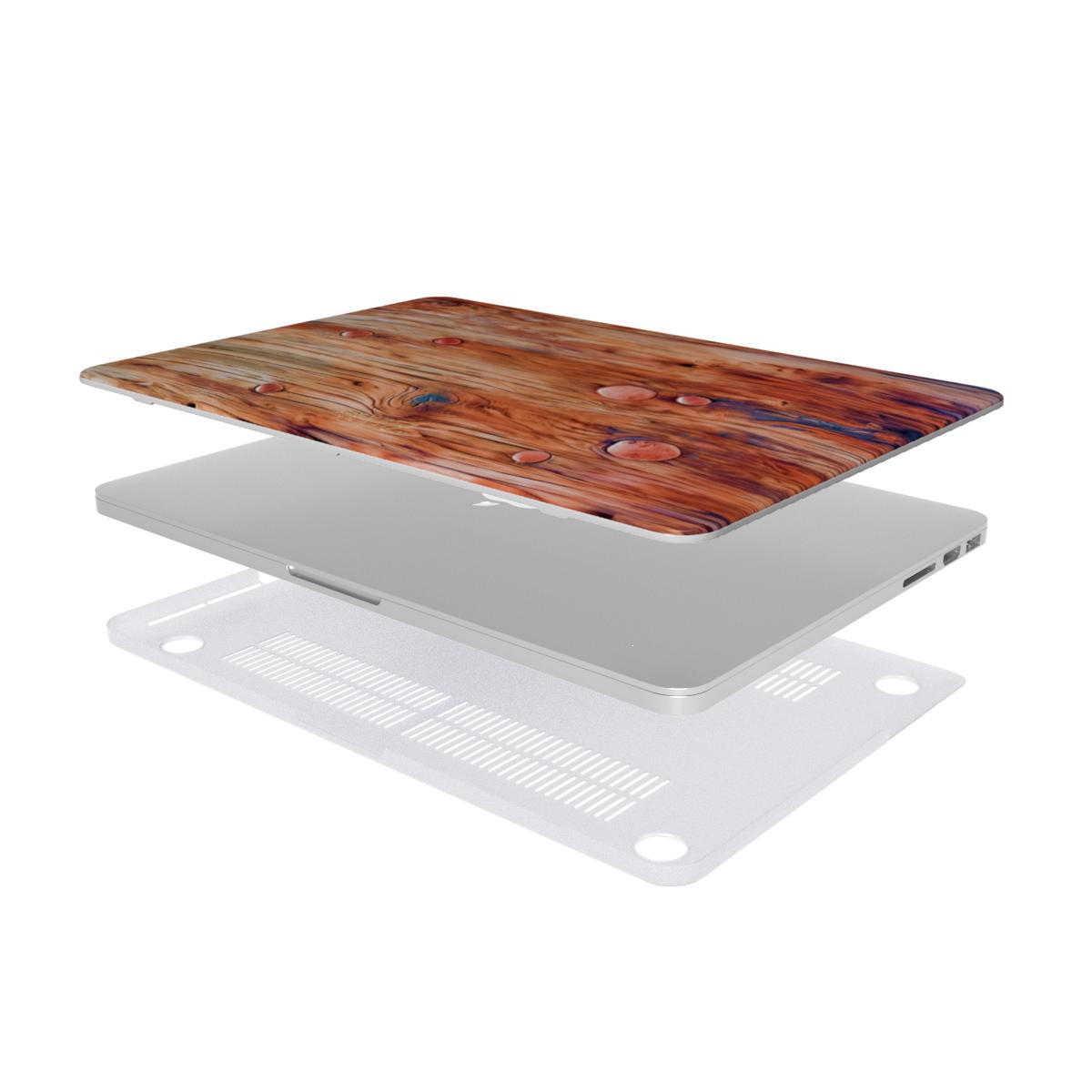MacBook snap case: Nailed Rustic Wood