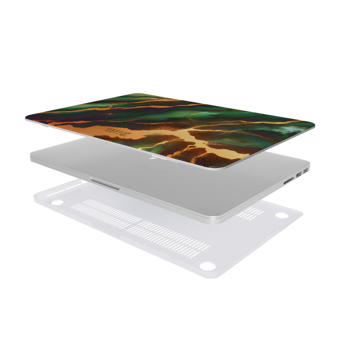 MacBook snap case: Moss Golden Marble