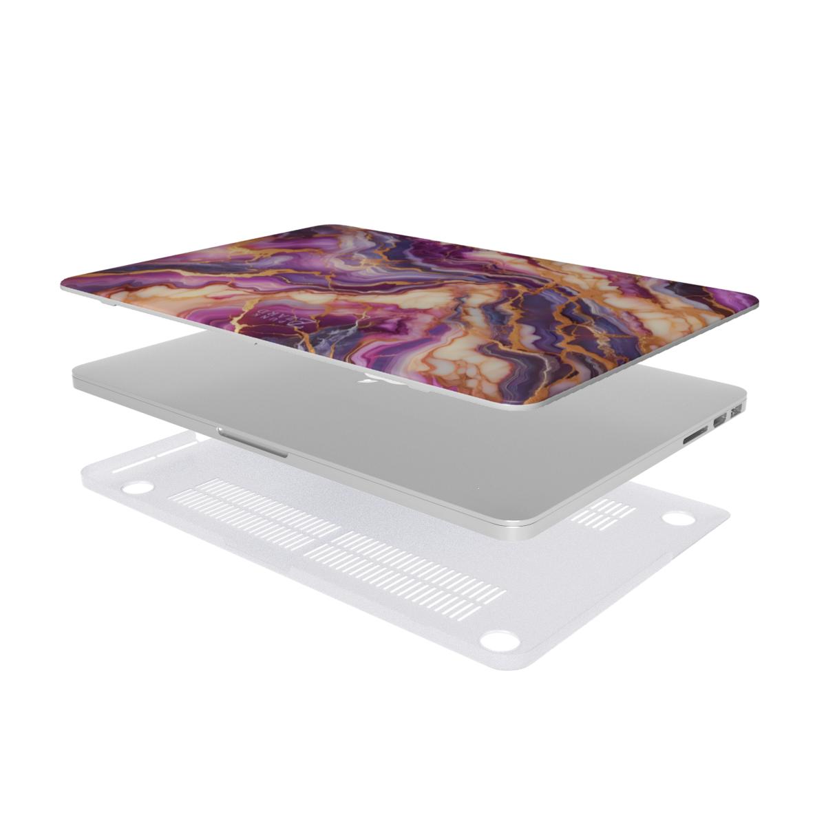 MacBook snap case: Fantasy Violet Marble