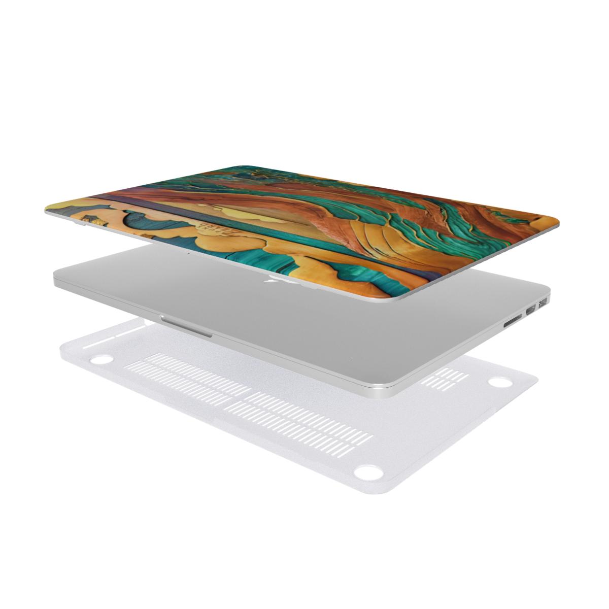 MacBook snap case: Emerald Rustic Ocean