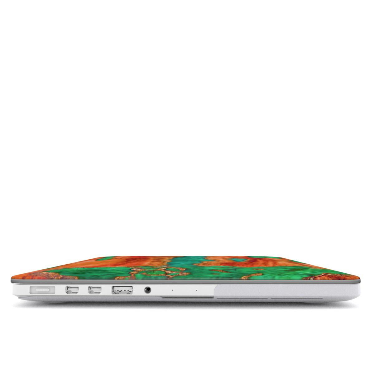 MacBook snap case: Emerald Gold Dust Timber