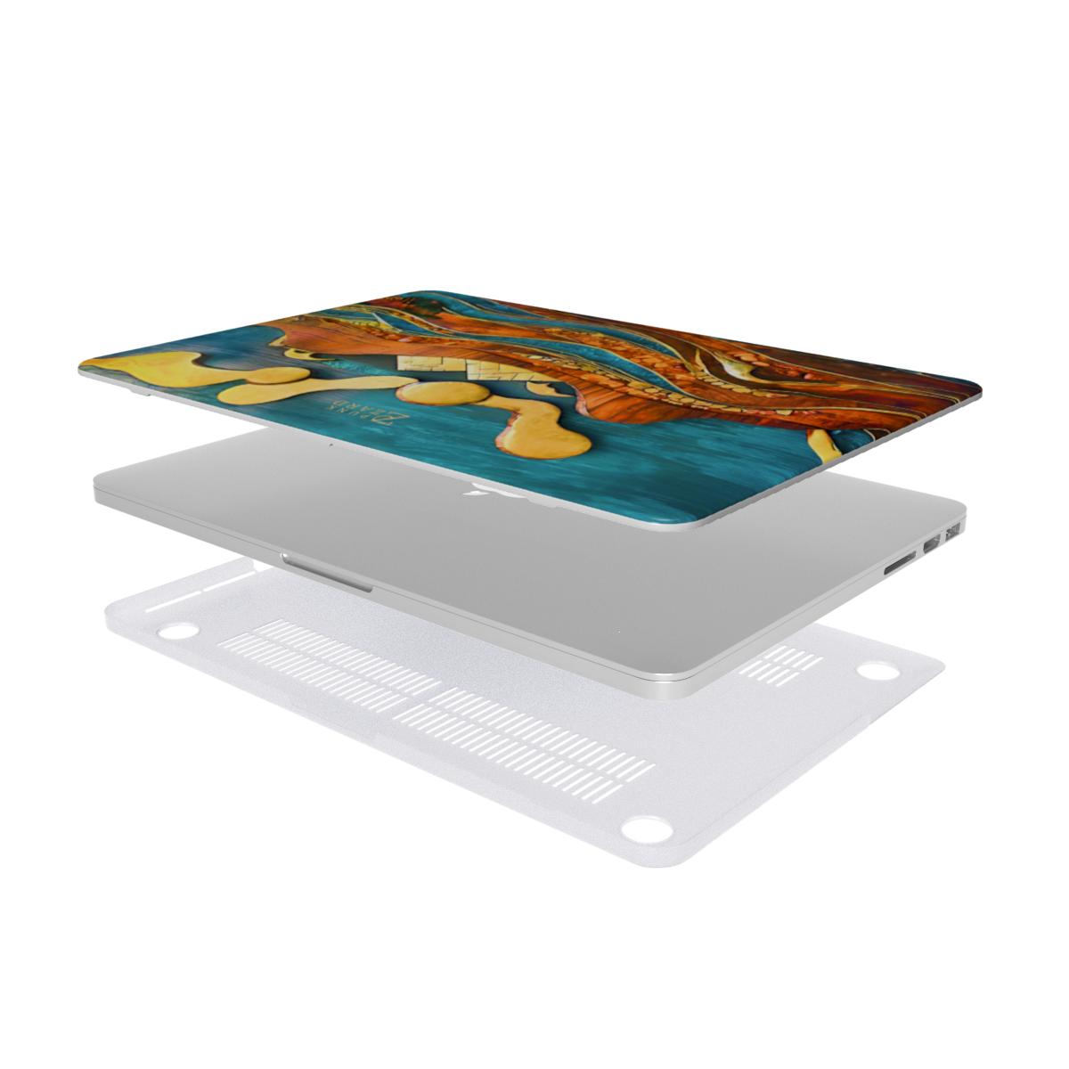 MacBook snap case: Emerald Amber Ocean