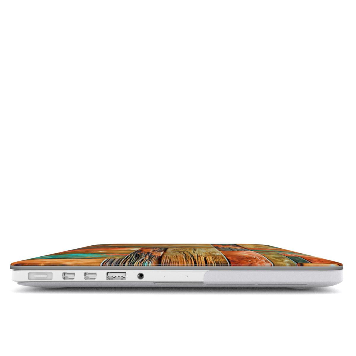 MacBook snap case: Copper Plated Wood