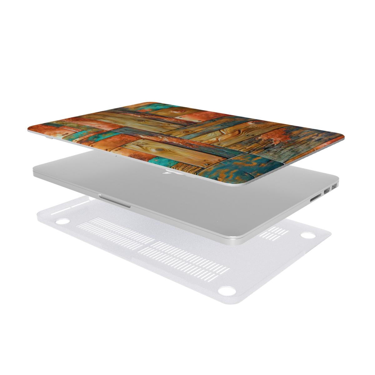 MacBook snap case: Copper Plated Wood