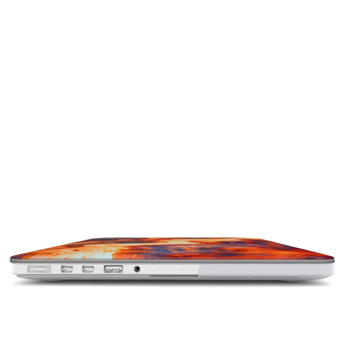 MacBook snap case: Burning Wood