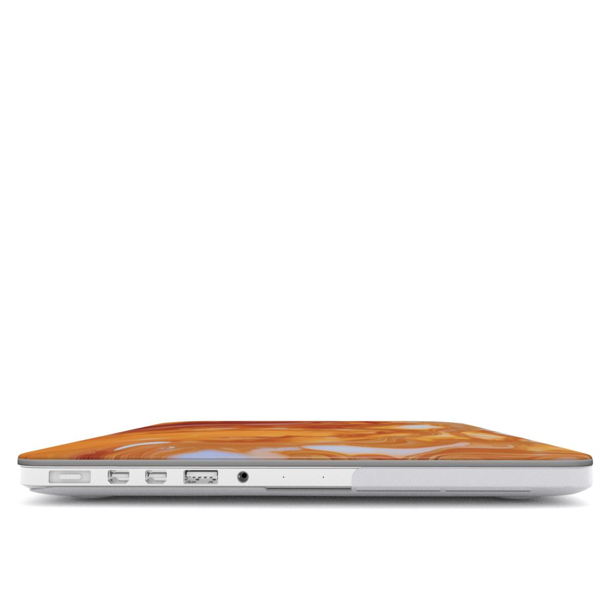 MacBook snap case: Amber Marble