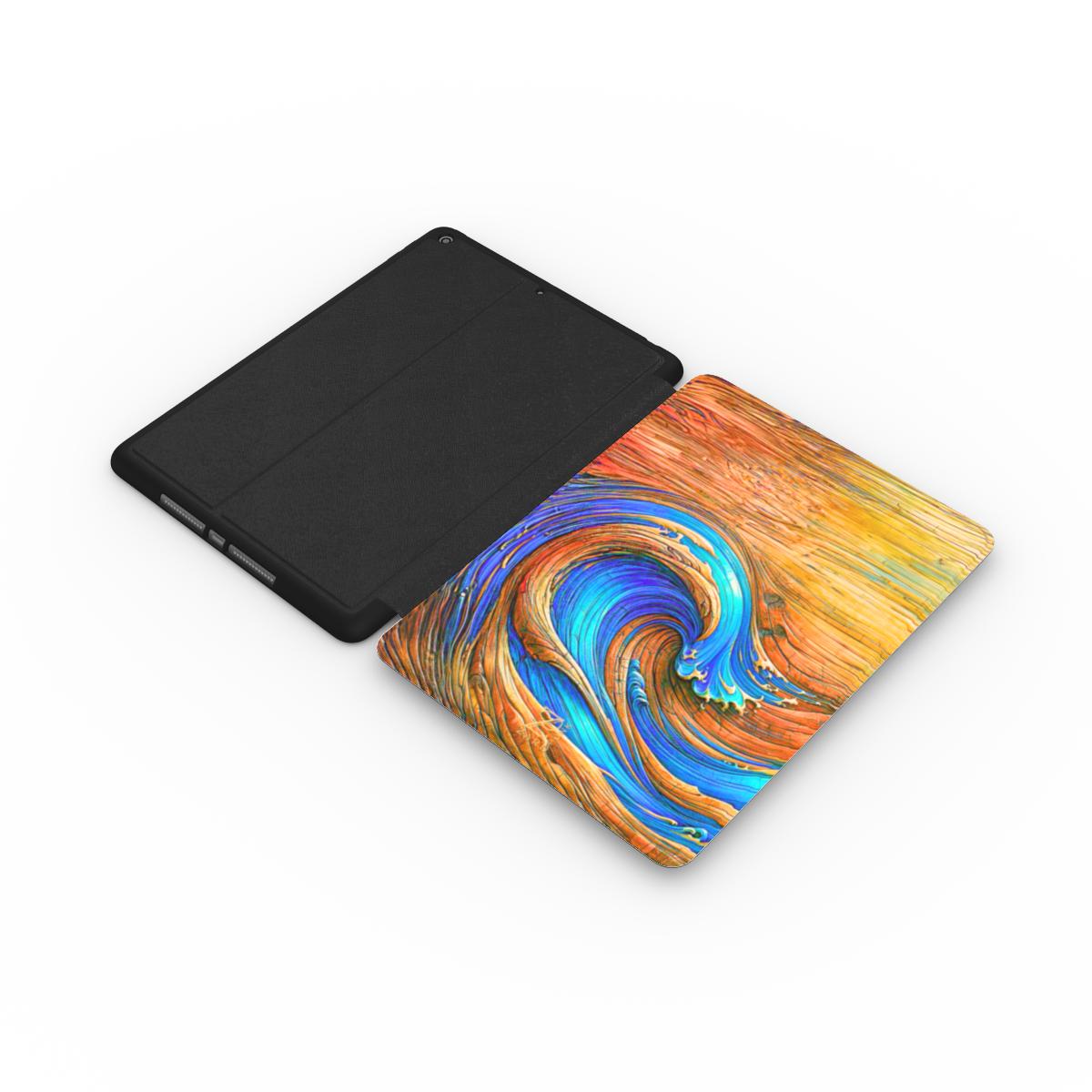 iPad case: Timber Sapphire Wave