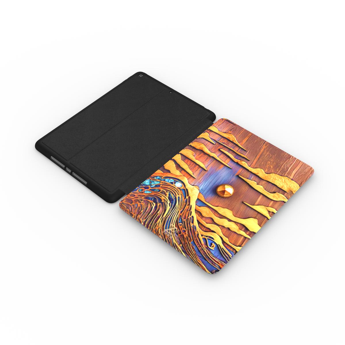 iPad case: Sapphire Rustic Ocean