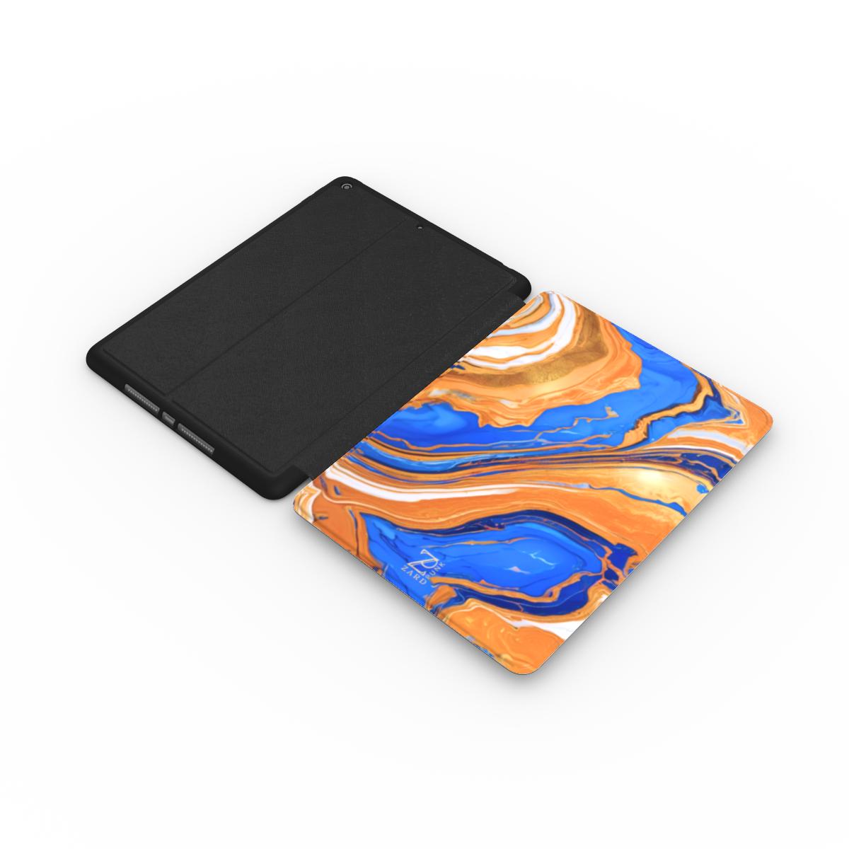 iPad case: Sapphire Amber Marble