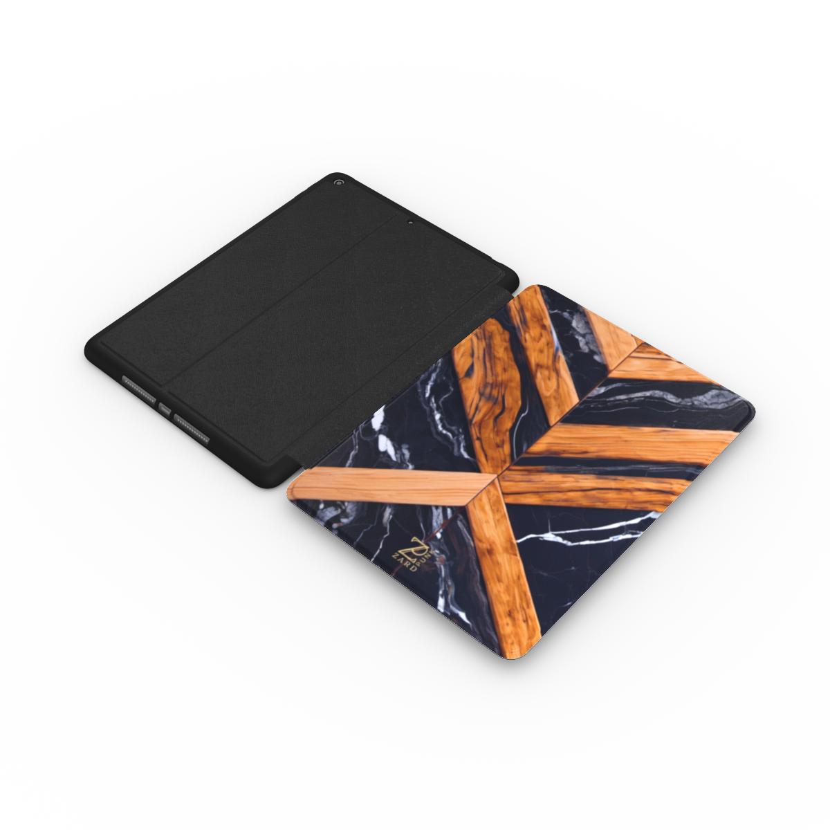 iPad case: Marble Cross Wood Mirror