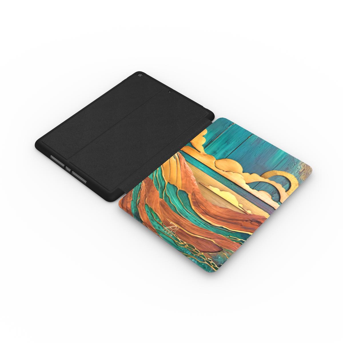 iPad case: Emerald Rustic Ocean
