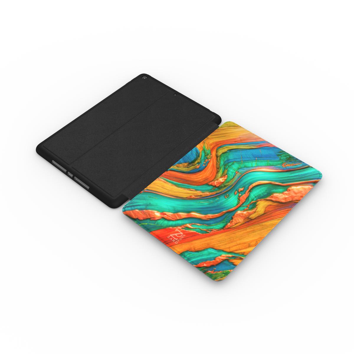 iPad case: Emerald Copper Timber