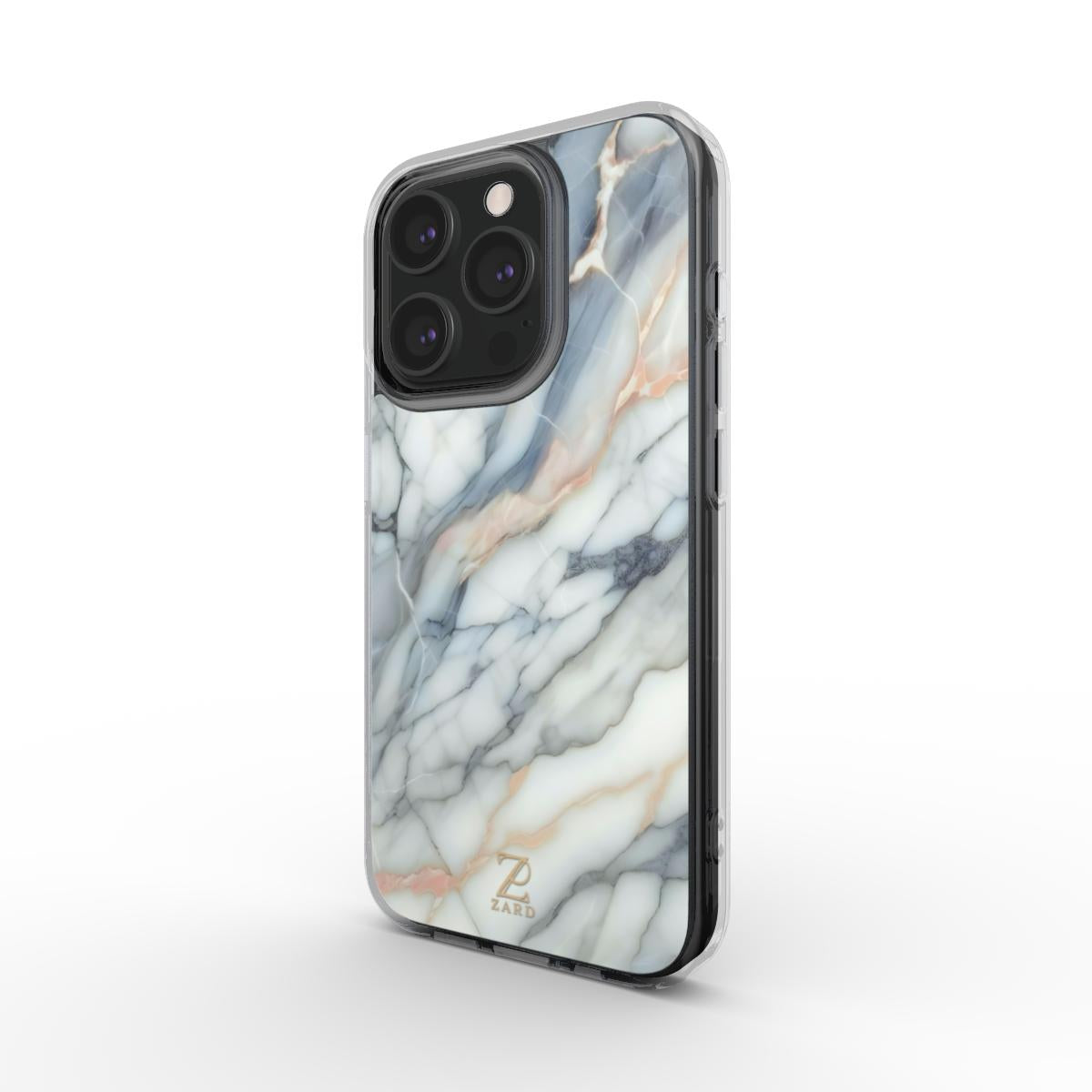 Phone clear case (MagSafe): Quartz Marble