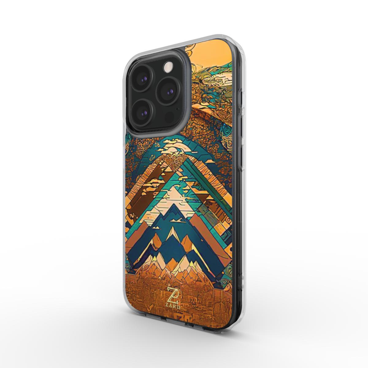 Phone clear case (MagSafe): Brass Mountain