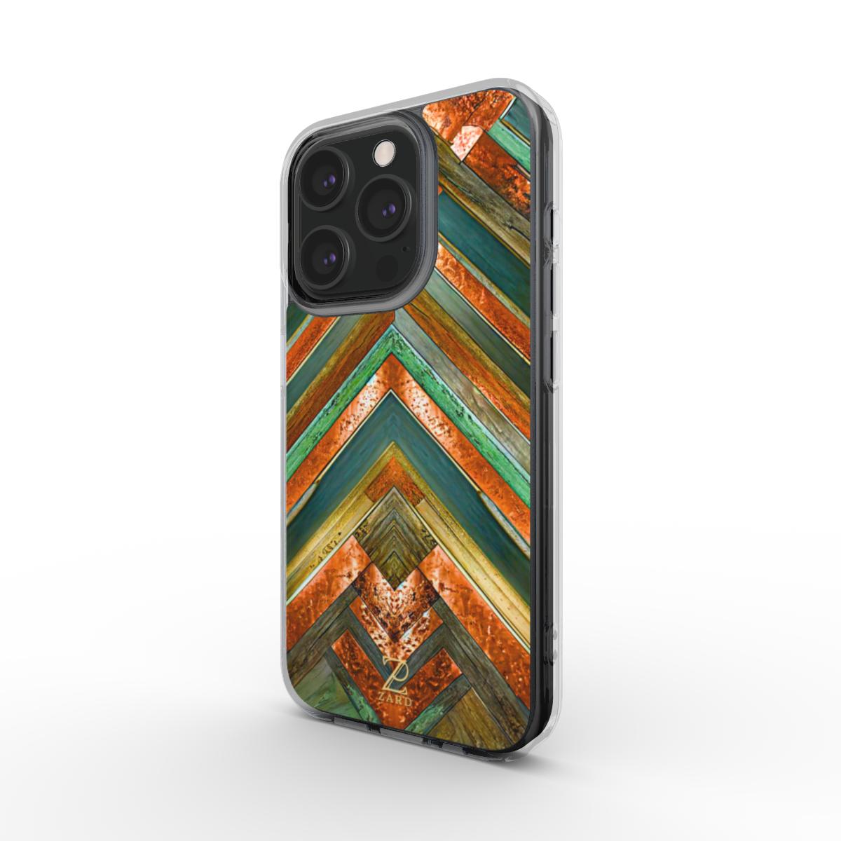 Phone clear case (MagSafe): Brass Copper Mirror