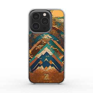 Phone clear case (MagSafe): Brass Mountain