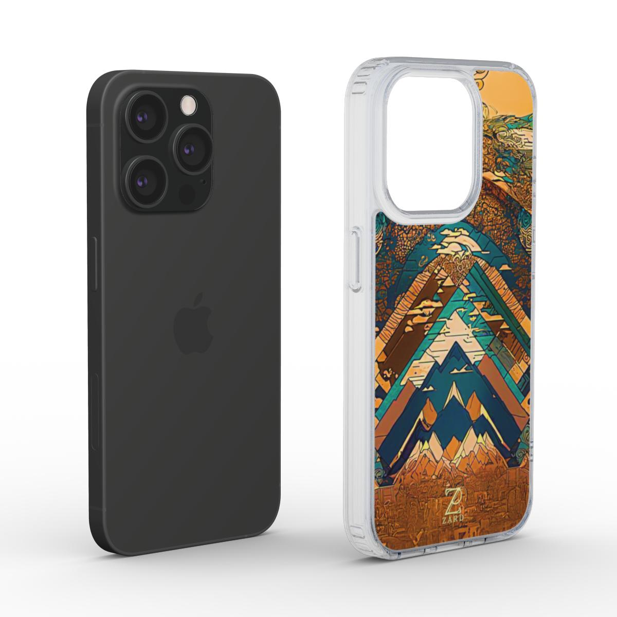 Phone clear case (MagSafe): Brass Mountain