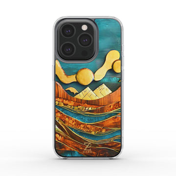 Phone clear case (MagSafe): Emerald Amber Ocean