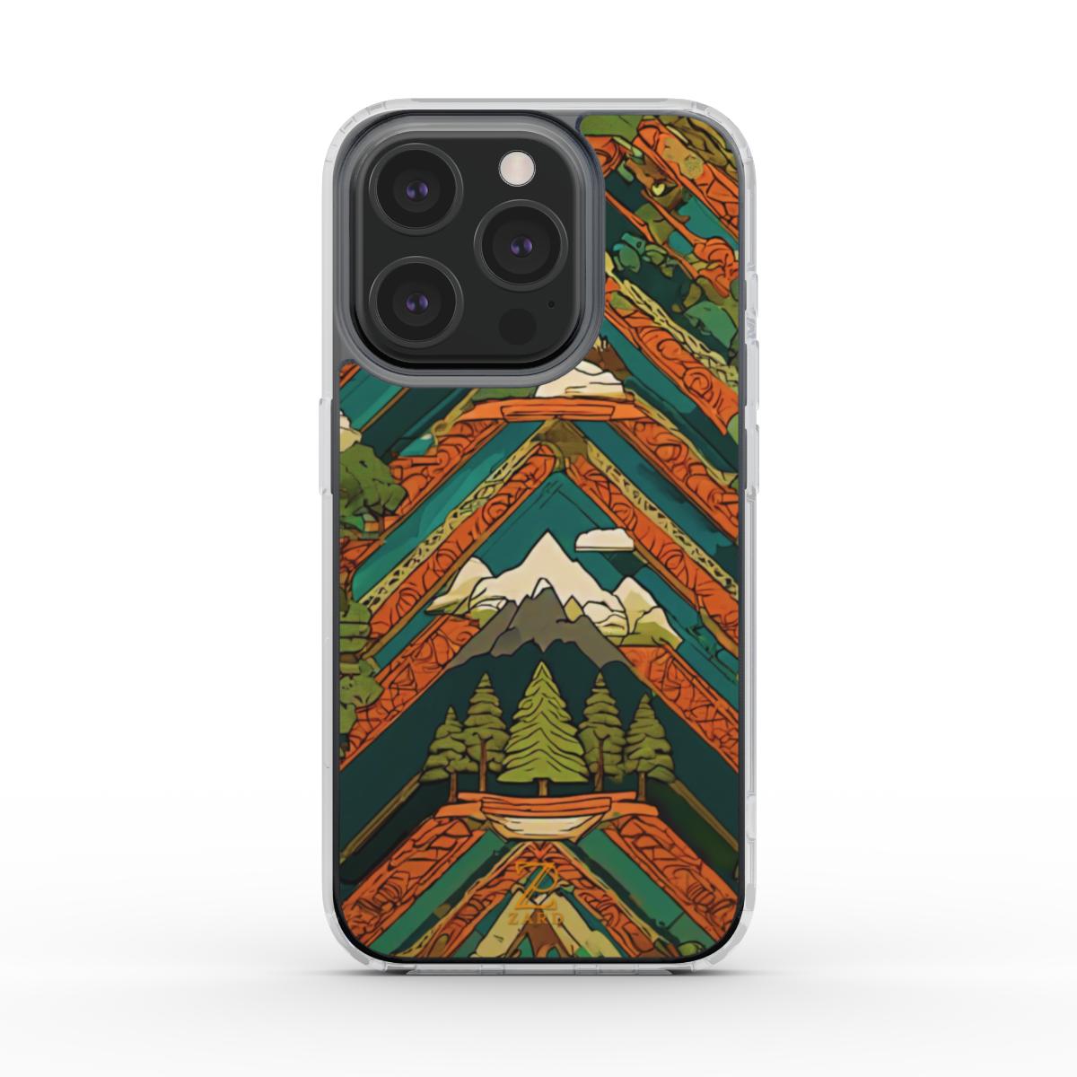 Phone clear case (MagSafe): Forest Mountain
