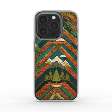 Phone clear case (MagSafe): Forest Mountain