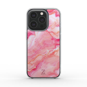 Phone clear case (MagSafe): Pink Marble