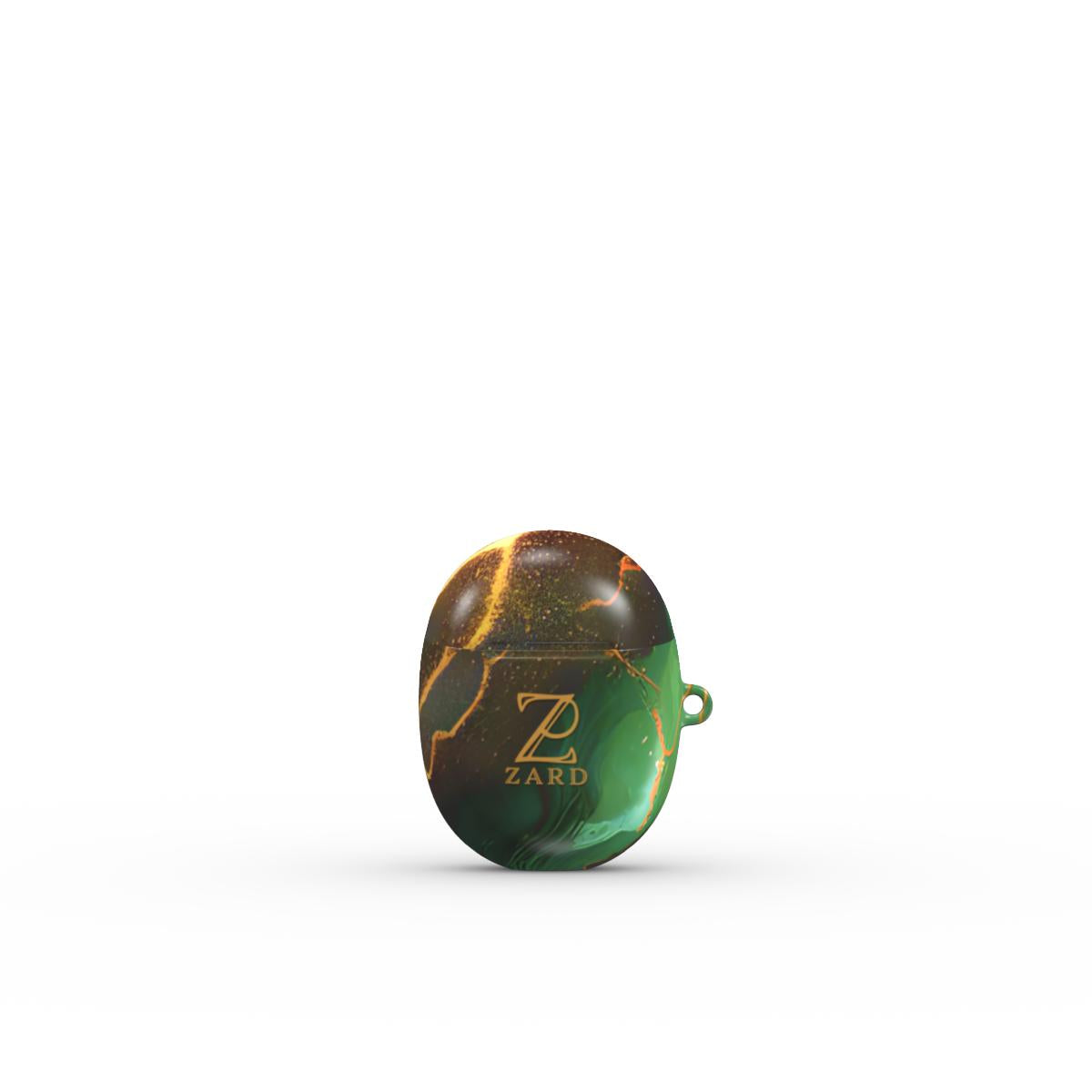 Google Pixel Buds Tough Case: Moss Golden Marble