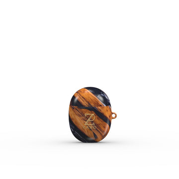 Google Pixel Buds Tough Case: Marble and Wood Mirror