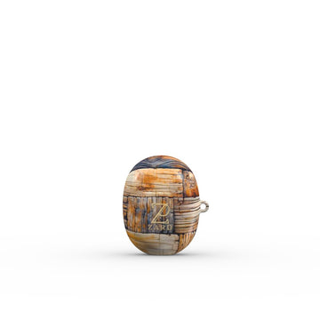 Google Pixel Buds Tough Case: Rustic Timber Briks
