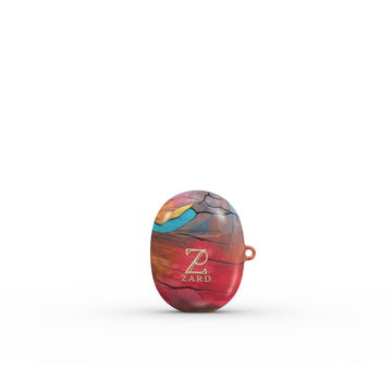 Google Pixel Buds Tough Case: Emerald Crimson Timber