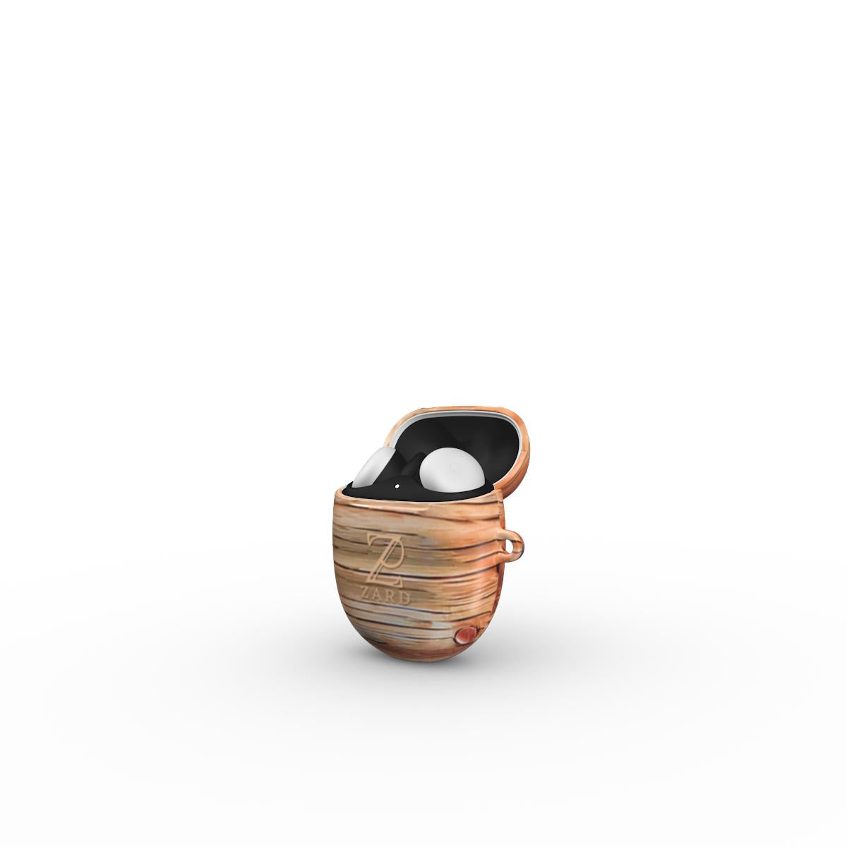 Google Pixel Buds Tough Case: Nailed Rustic Wood