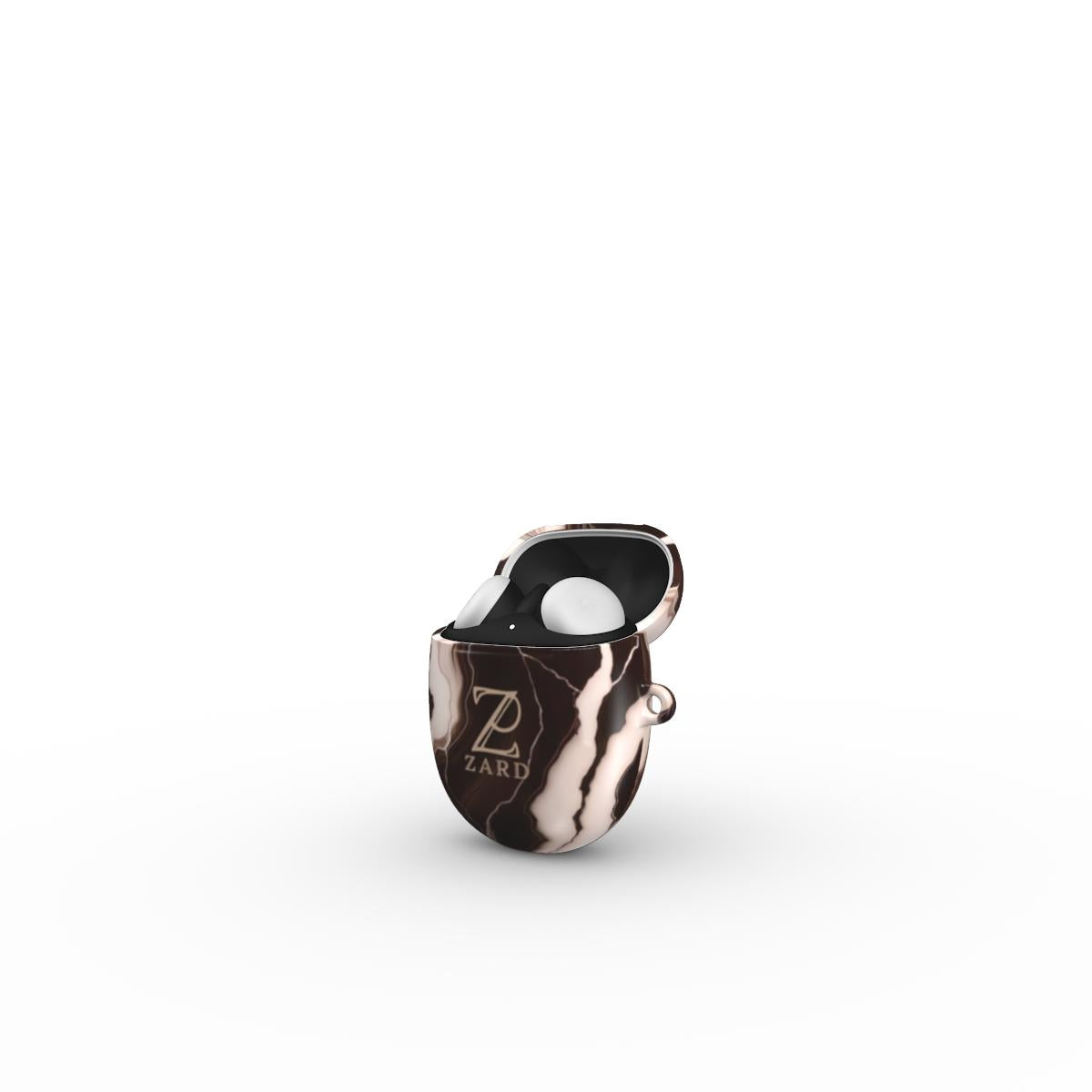 Google Pixel Buds Tough Case: Onyx Marble