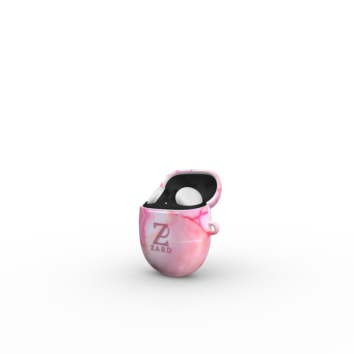 Google Pixel Buds Tough Case: Pink Marble