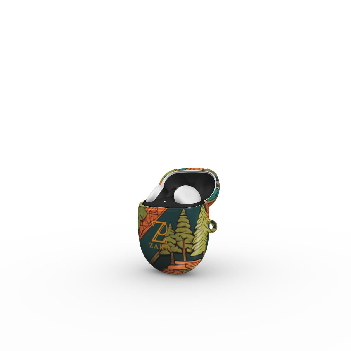 Google Pixel Buds Tough Case: Forest Mountain
