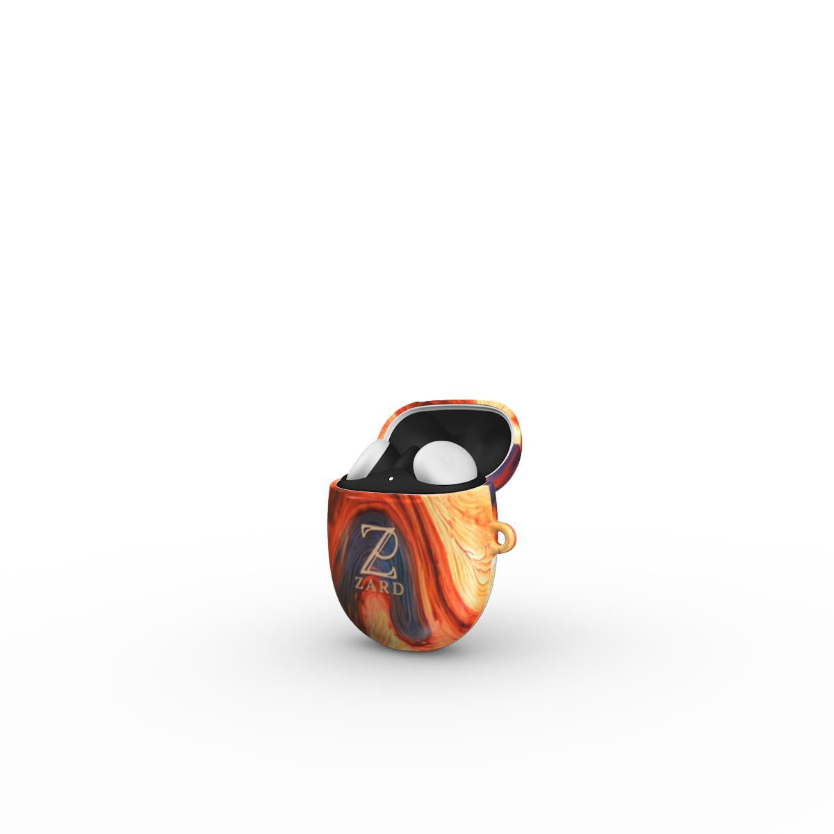 Google Pixel Buds Tough Case: Burning Wood