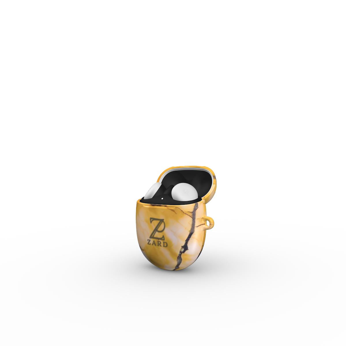 Google Pixel Buds Tough Case: Yellow Marble