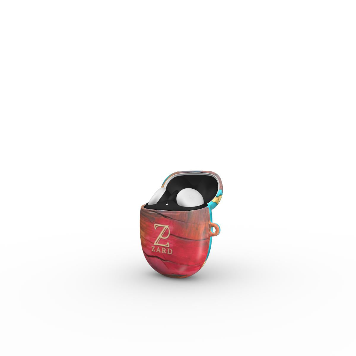 Google Pixel Buds Tough Case: Emerald Crimson Timber