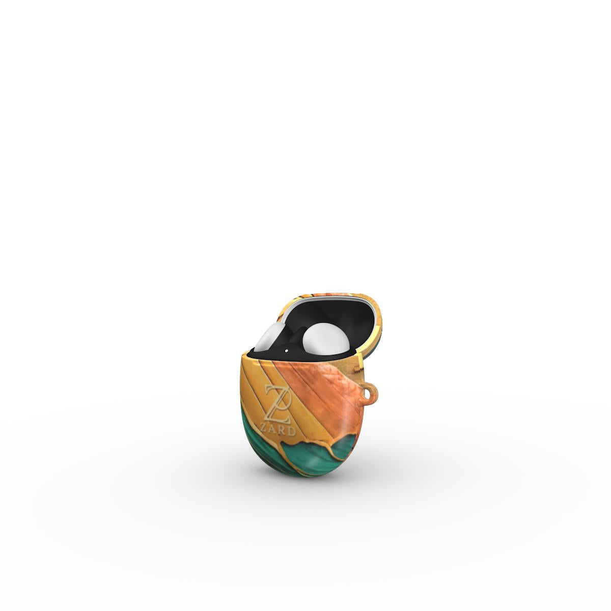 Google Pixel Buds Tough Case: Emerald Rustic Ocean